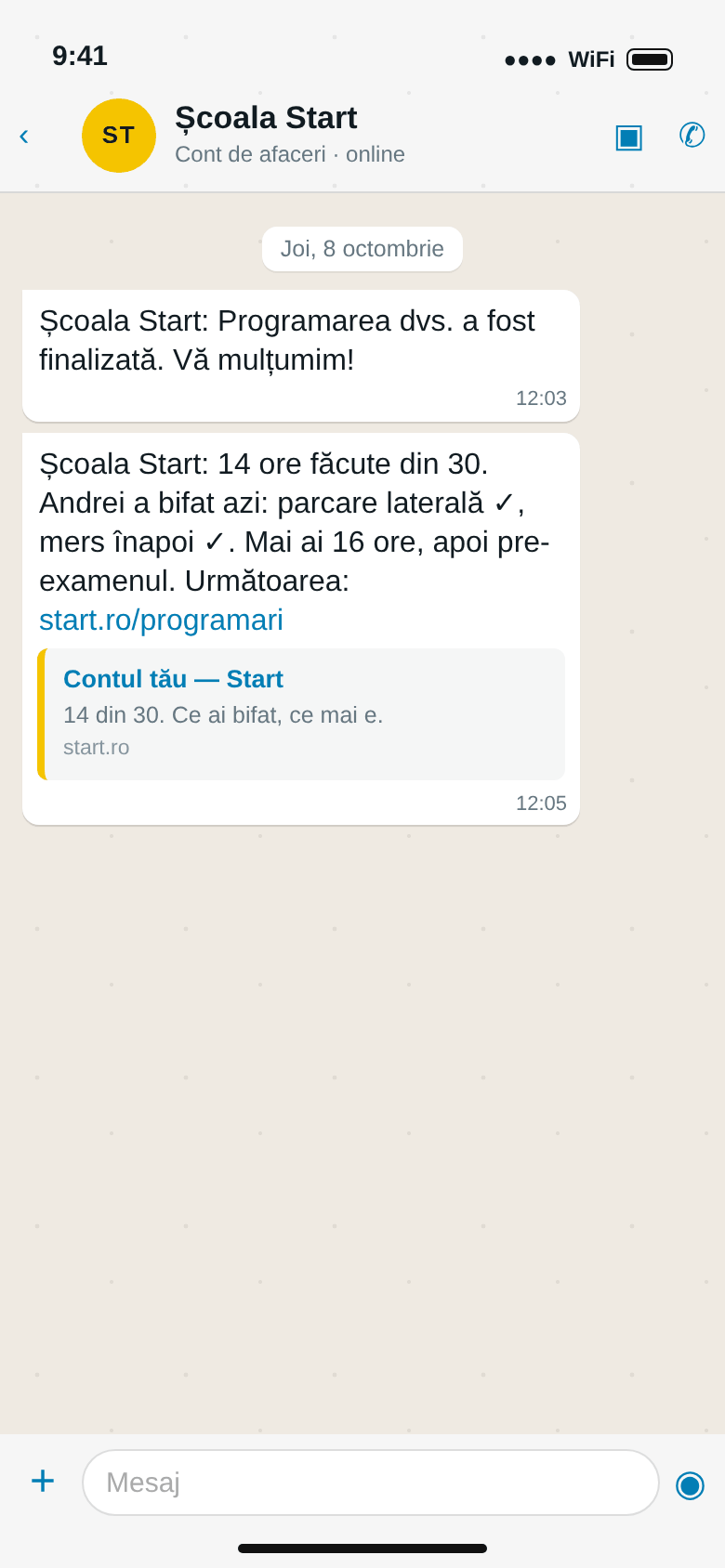 WhatsApp: 14 ore făcute din 30, parcare laterală și mers înapoi bifate azi, mai sunt 16 ore apoi pre-examenul
